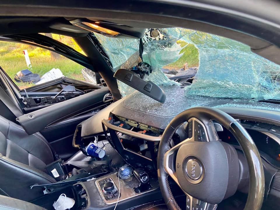 Jeep Grand Cherokee Ringsek, Airbag Tak Keluar Foto: Dok. Muhammad Al Abdullah