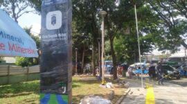 Pembangunan penataan Stasiun Manggarai di Jaksel masih berlangsung. Di manakah shelter ojol disediakan? 22 September 2021.