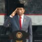 Presiden Joko Widodo menjadi Inspektur Upacara Peringatan Hari Kesaktian Pancasila di halaman Monumen Pancasila Sakti, Kompleks Lubang Buaya, Jakarta Timur, Jumat (1/10)
