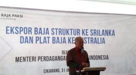 Gunung Raja Paksi Tbk  ekspor baja ke srilangka dan australia